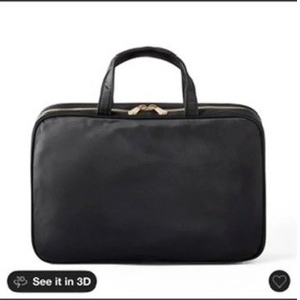 Sonia Kashuk Hanging Travel Weekender Bag Unisex OS Black 3-Compartment NWT